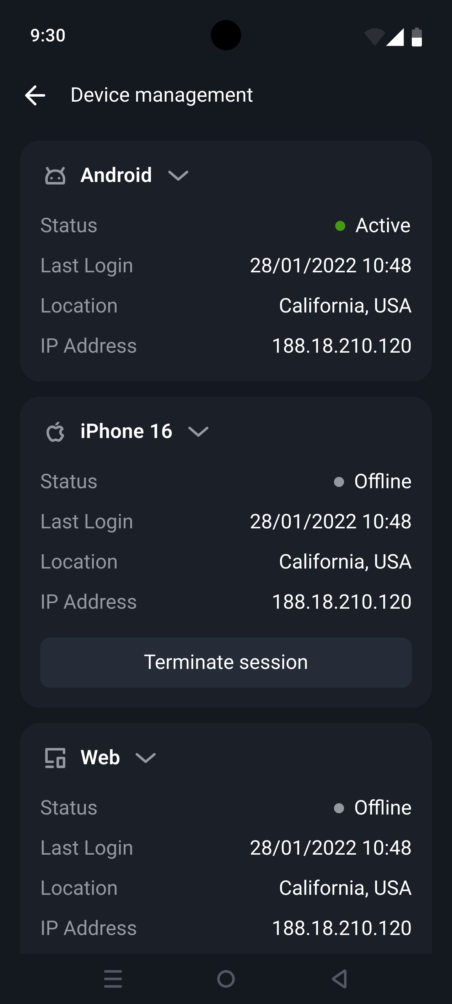 Device management
