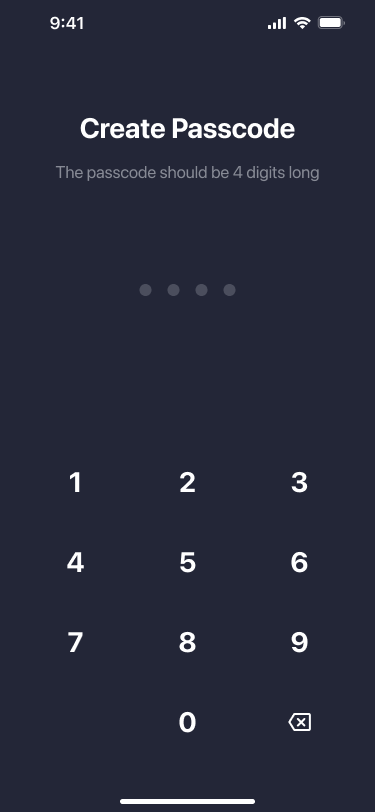 Set a passcode